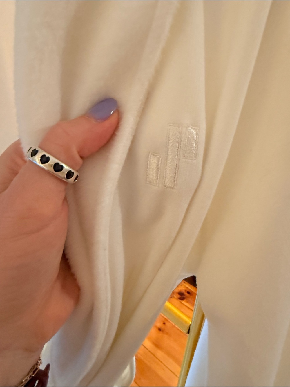 UGG Women's Cream Shawl-Collar Bathrobe - Picture 4 of 6